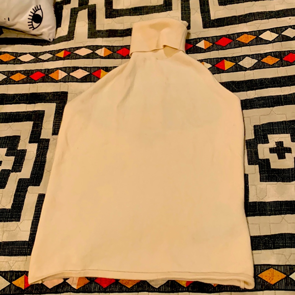 Ralph Lauren Cashmere turtleneck tank sz L